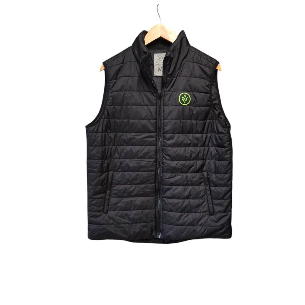 Atlas‎ Ocean Voyages Men’s Puffer Vest Sz M Black Insulated Outdoor Description:
